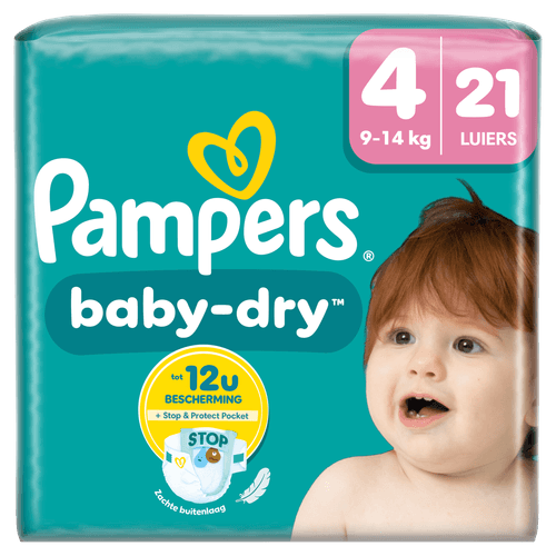 Foto van Pampers Baby-dry maat 4 op witte achtergrond