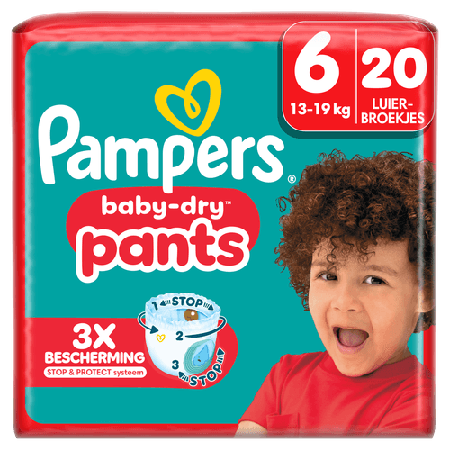 Foto van Pampers Baby-dry pants maat 6 op witte achtergrond