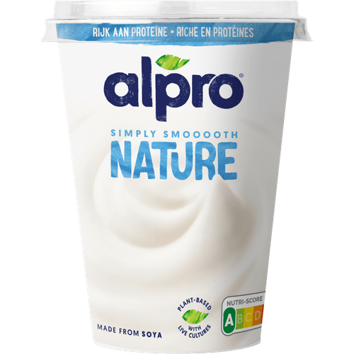 Foto van Alpro Yoghurtvariatie naturel op witte achtergrond