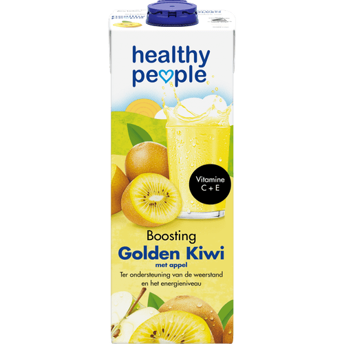 Foto van Healthy People Golden kiwi op witte achtergrond