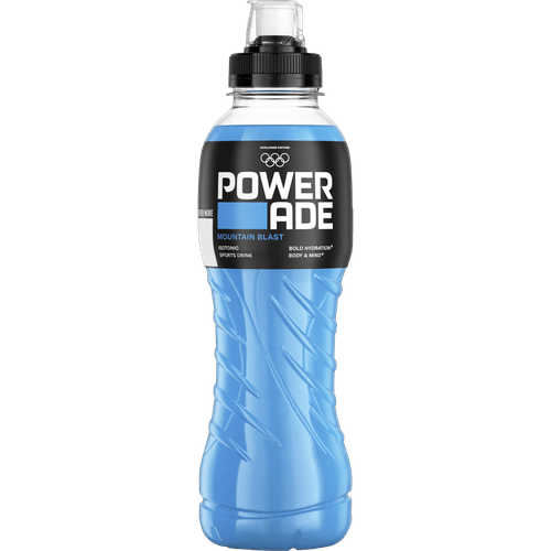 Foto van Powerade Moutain blast op witte achtergrond