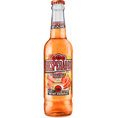 Foto van Desperados Strawberry margarita op witte achtergrond