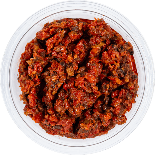 Foto van DekaMarkt Tapenade toscaans op witte achtergrond