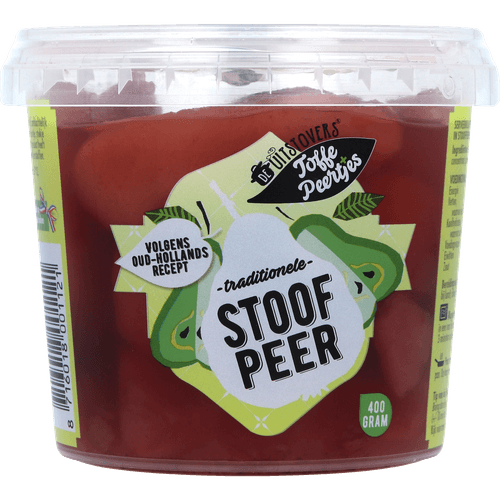 Foto van Toffe Peertjes Stoofpeertjes op witte achtergrond