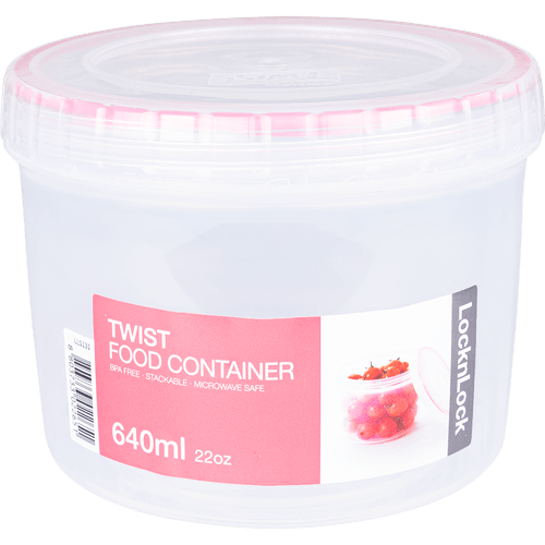 Foto van Non food Locknlock twist food container 640 ml op witte achtergrond