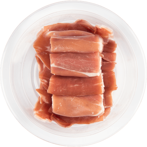 Foto van DekaMarkt Serrano roomkaasrolletjes op witte achtergrond