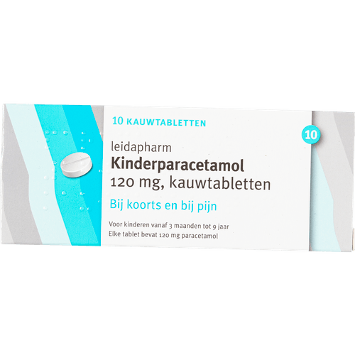Foto van LEIDAPHARM Paracetamol kind 120mg op witte achtergrond