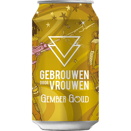 Foto van Gebrouwen door Vrouwen Gember goud op witte achtergrond
