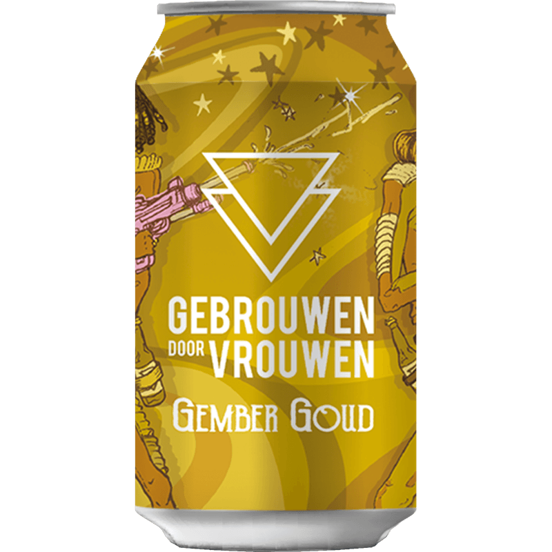 Gebrouwen door Vrouwen Gember goud