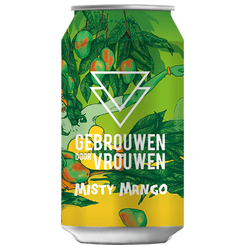 Foto van Gebrouwen door Vrouwen Misty mango op witte achtergrond