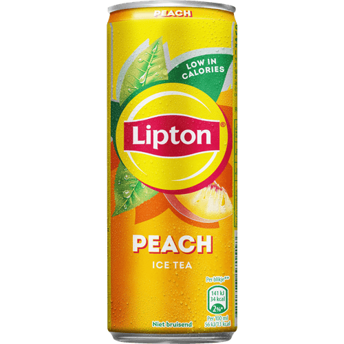 Foto van Lipton Peach op witte achtergrond