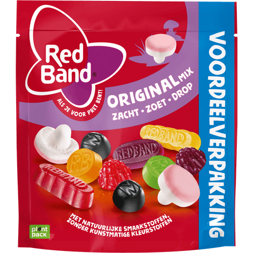 Foto van Red Band Snoepmix original xl op witte achtergrond
