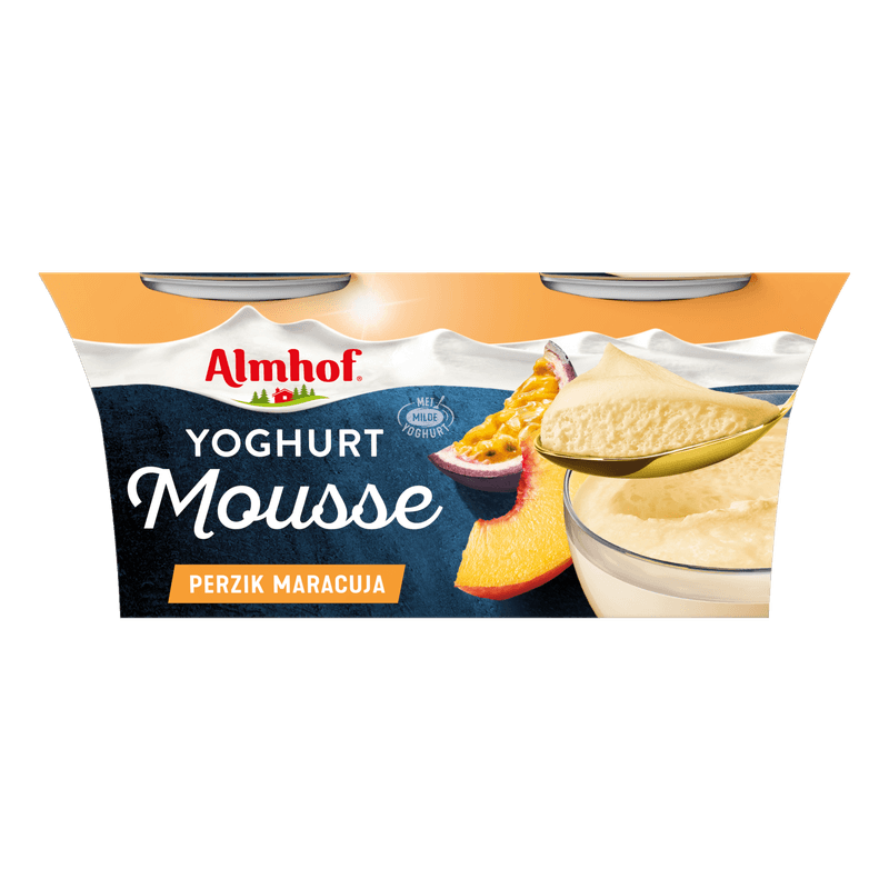 Almhof Yoghurt mousse perzik maracuja