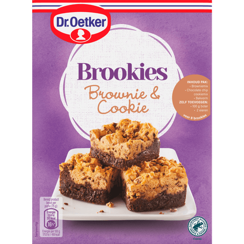 Foto van Dr. Oetker Verwen brookies op witte achtergrond