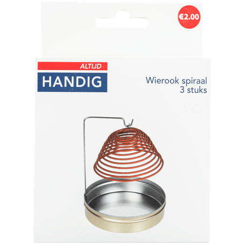 Foto van Altijd handig Wierook spiraal 3 st. op witte achtergrond
