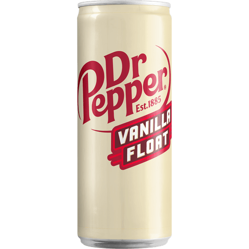 Foto van Dr Pepper Vanilla float op witte achtergrond