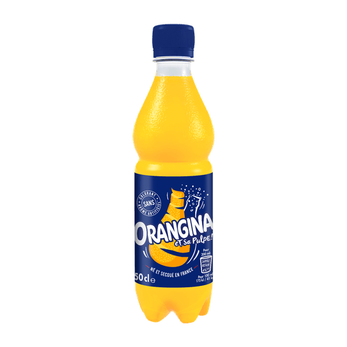 Foto van Orangina Regular op witte achtergrond