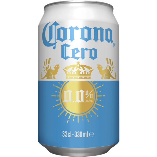 Foto van Corona Mexicaans 0.0 op witte achtergrond