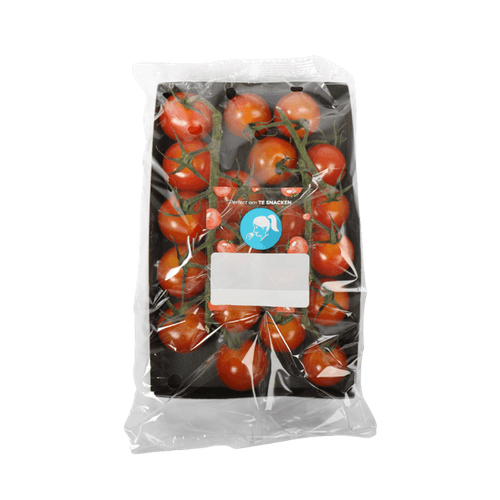 Foto van Cherry tomaten mix op witte achtergrond