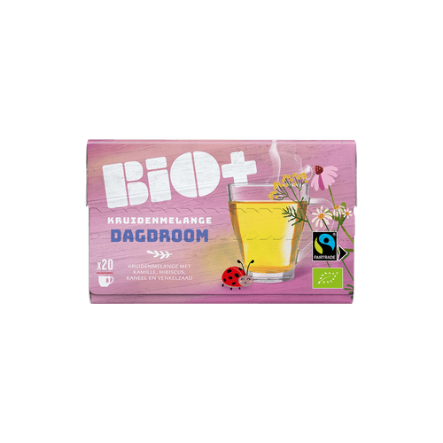 Foto van Bio+ Kruidenthee dagdroom kop 20 zk. op witte achtergrond