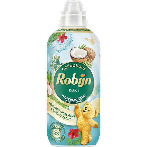 Foto van Robijn Wasverzachter kokos 38 wasbeurten op witte achtergrond