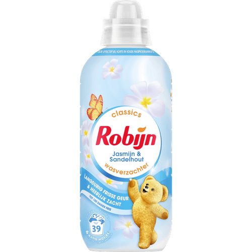 Foto van Robijn Wasverzachter jasmijn &sandelh. 39 wasbeurt. op witte achtergrond