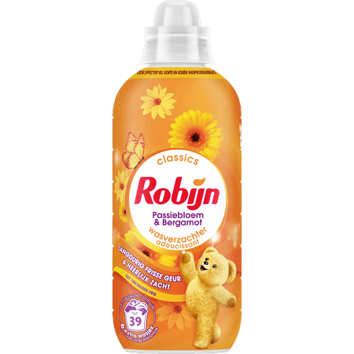 Foto van Robijn Wasverzachter passiebl. & bergamot 39 wb op witte achtergrond