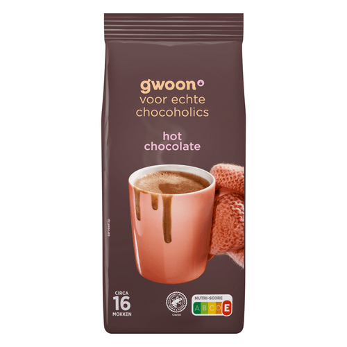 Foto van G'woon Hot chocolate op witte achtergrond