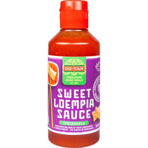 Foto van Go-Tan Loempia sauce op witte achtergrond
