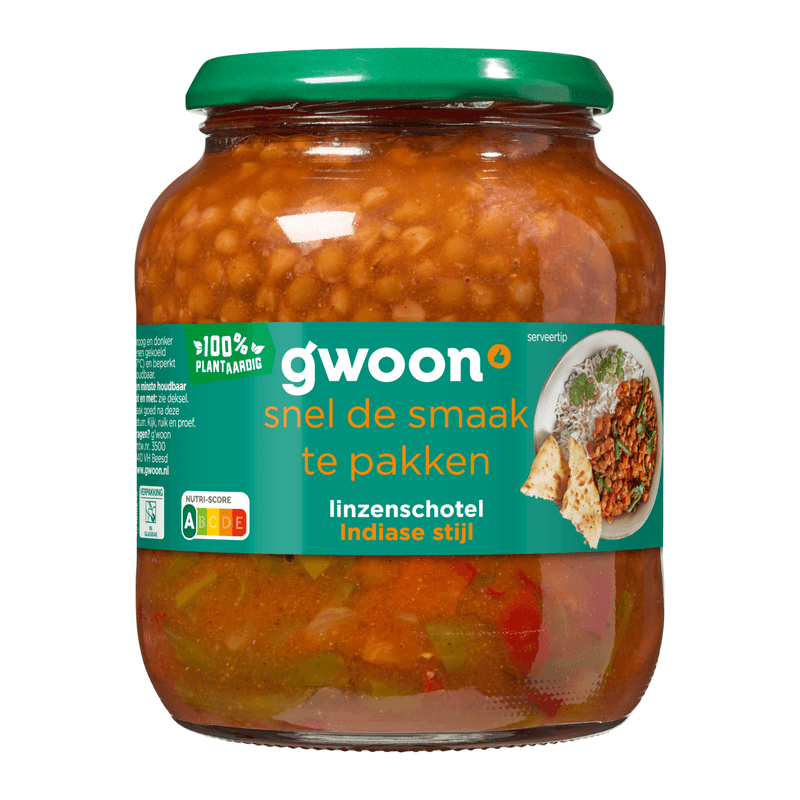 G'woon Bonenschotel linzencurry
