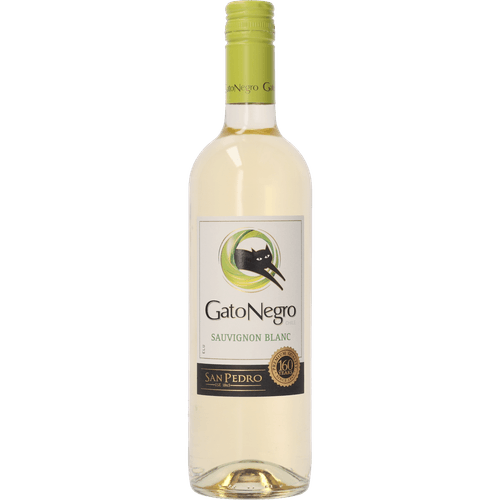 Foto van Gato Negro Sauvignon blanc op witte achtergrond