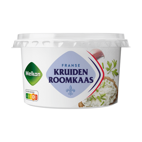 Foto van Melkan Roomkaas kruiden op witte achtergrond