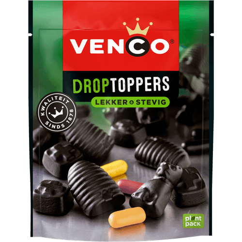 Foto van Venco Droptoppers lekker-stevig op witte achtergrond
