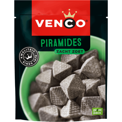 Foto van Venco Piramides zacht zoet op witte achtergrond