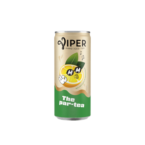 Foto van Viper Hard ice tea lemon op witte achtergrond