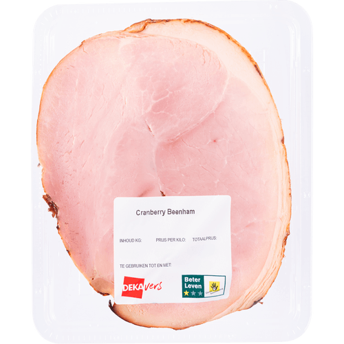 Foto van DekaVers Cranberry beenham op witte achtergrond
