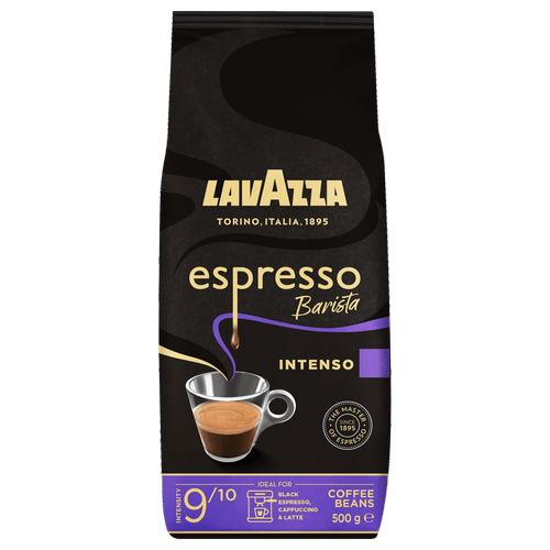 Foto van Lavazza Koffiebonen espresso barista intenso op witte achtergrond
