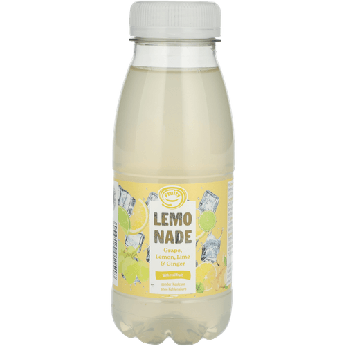 Foto van Fruity Juice Lemonade citroen-limoen-gember op witte achtergrond