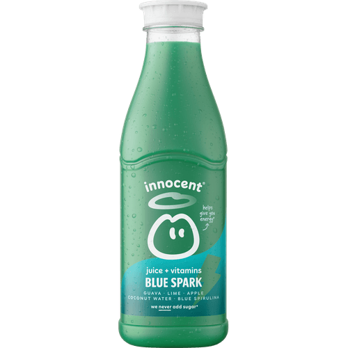 Foto van Innocent Plus blue spark op witte achtergrond