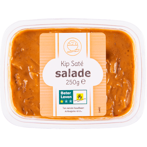 Foto van Menken Salade kipsate op witte achtergrond