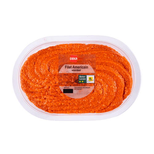 Foto van DekaVers Filet americain naturel voordeel op witte achtergrond