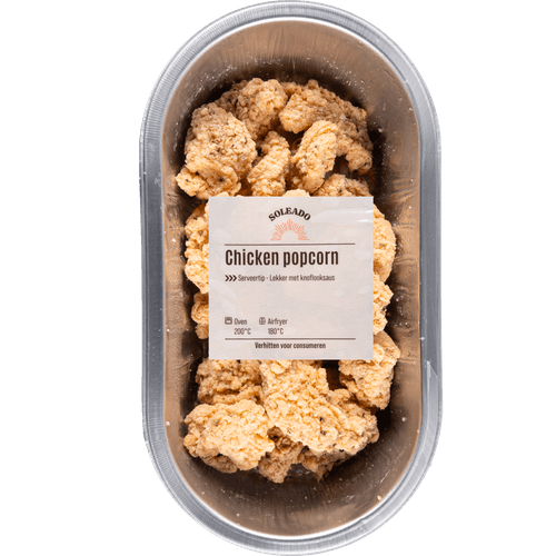 Foto van Soleado Chicken popcorn op witte achtergrond