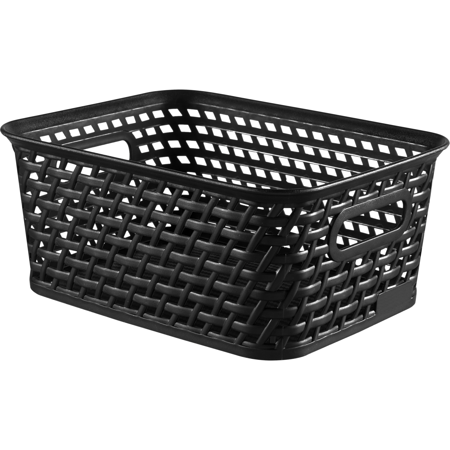 Rattan mand S 25x20x10cm zwart