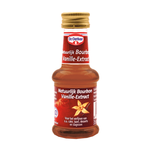 Foto van Dr. Oetker Bourbon vanille extract op witte achtergrond