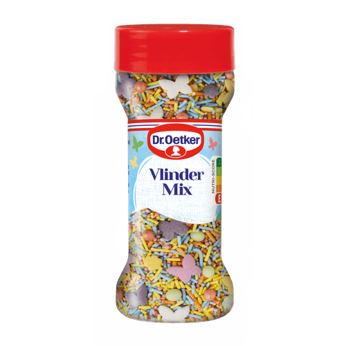 Foto van Dr. Oetker Vlindermix op witte achtergrond
