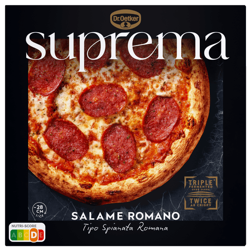 Foto van Dr. Oetker Suprema salame romano op witte achtergrond