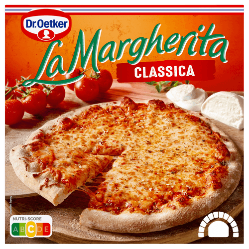 Foto van Dr. Oetker Pizza la margherita classica op witte achtergrond