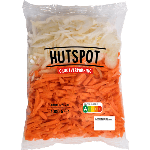 Foto van Hutspot voordeel op witte achtergrond