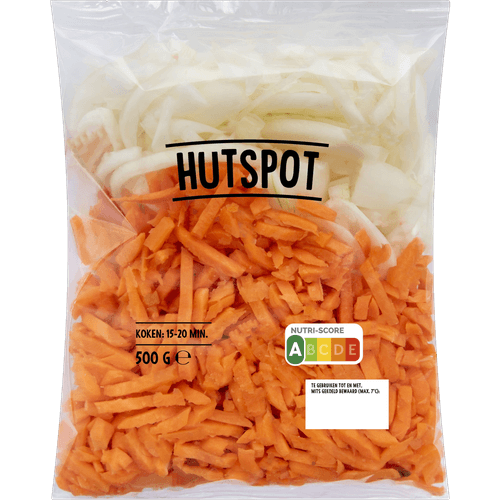 Foto van Hutspot op witte achtergrond