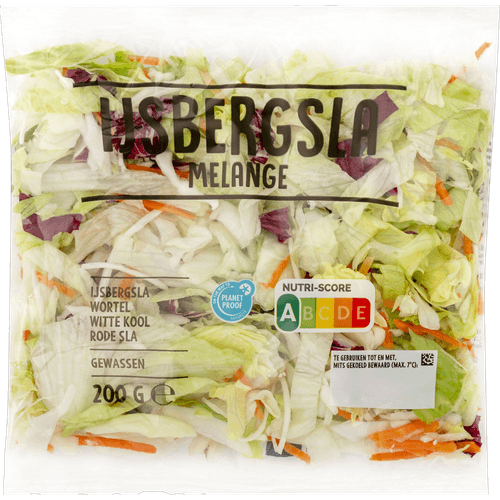 Foto van Ijsbergsla melange op witte achtergrond